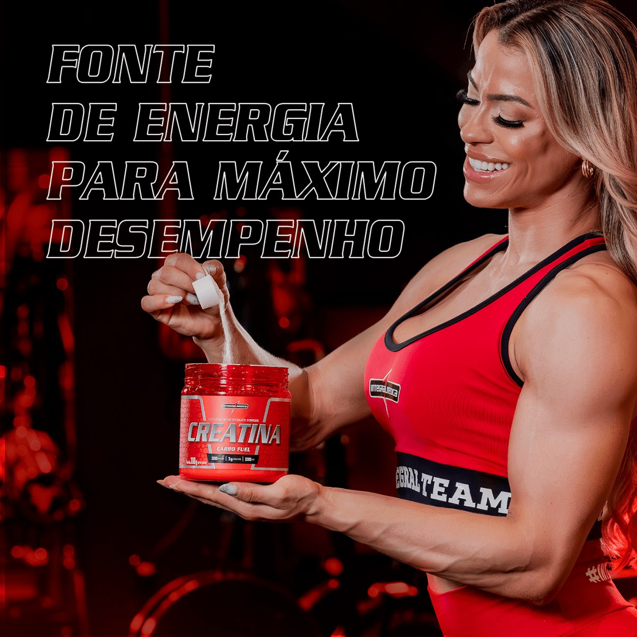 Creatina com Carboidrato 300g