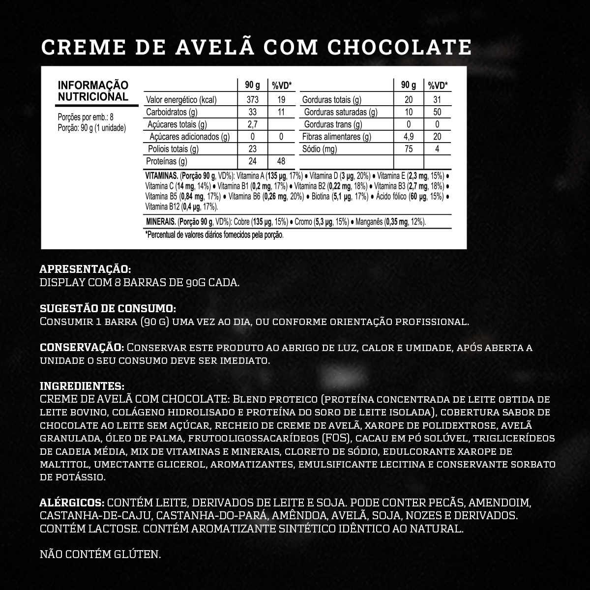 Barra de Proteína Dark Bar 8 unidades